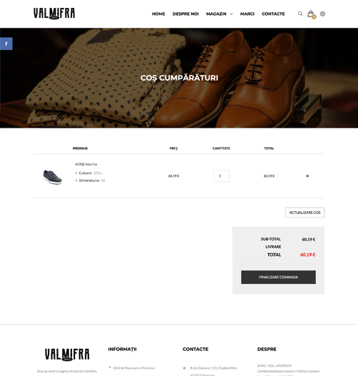 Valmifra webdesign boutique en ligne Cart