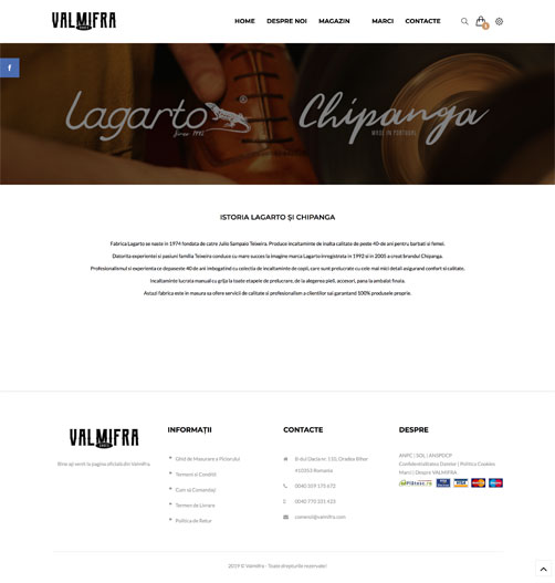 Brands page